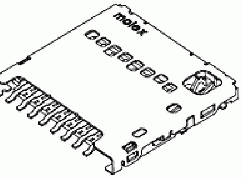 104031-0811 (1.10mm Pitch microSD Memory Card Connector)